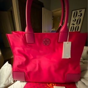 Tory Burch Ella Hot Pink Tote